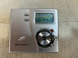 【送料込】動作確認済 SHARP シャープ MDレコーダー プレーヤー MD-DR77-S 再生 録音 シルバー