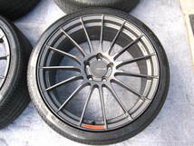 ENKEI RS05RR 8.5J+45 PCD114.3 5穴 20インチ ダンロップ VEURO VE304 245/35R20 激山タイヤ付 エンケイ DUNLOP_画像3