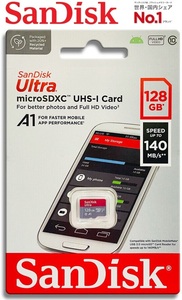 128GB SanDisk microSDXC карта UHS-1 class10 A1 соответствует 140MB/s водонепроницаемый microSDXC память карта SDSQUAB-128G-GN6MN Ultra
