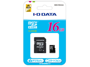 16GB microSDHC карта IODATA 16GB CLASS4 микро sd память карта SD адаптор есть BMS-16G4AA авторское право защита функция соответствует водонепроницаемый 