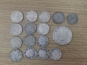 東京オリンピック銀貨　小型鳳凰50銭銀貨など