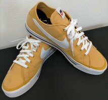 レアカラー/マスタード【市場枯渇モデル/デッドストック!!新品】NIKE ナイキ コートレガシー キャンバス スニーカー 28.0_画像8