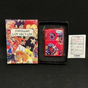 BEd075R 60 未使用 箱付き Zippo HAWAIIAN COLLECTION 2TC-ALOHA5 ハワイアン コレクション アロハ レッド 赤 