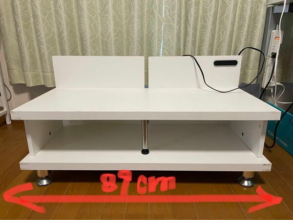 テレビ　ボード　テレビ台　 ホワイト コンセント付き