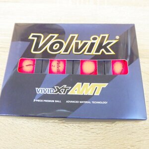 １ダース レッド マットカラー ボルビック ゴルフ ビビッド Volvik VIVID XT AMT ゴルフボール ボール 3ピース構造 新品