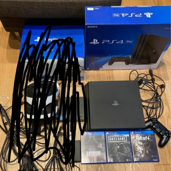 PS4 PRO ソフト3本付き