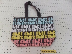 Cher シェル レディース カラフルロゴ ハンドバッグ 茶カラフル