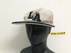 LOSANGELS LA カラー切替 ロゴ刺繍入り キャップ 帽子 野球帽