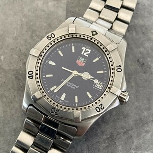 ◆稼働品◆良品◆ TAG Heuer タグホイヤー WK1113-0 プロフェッショナル 200METERS ネイビー文字盤 稼働品 QZ 青 ブルー メンズ腕時計