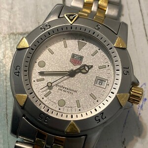 * exterior beautiful goods * popular * TAG HEUER TAG Heuer Date WD1221-K-20 quartz white face men's wristwatch 