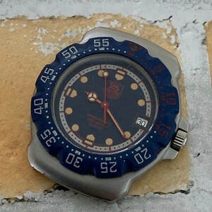 ◆稼働品◆人気◆ TAG HEUER タグホイヤー フォーミュラ1 プロフェッショナル200M 370.513 青 デイト メンズ腕時計