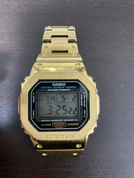 完動品　G-SHOCK DW-5600E-1V フルメタル　カスタム　Gショック　limited 