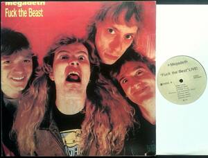 Megadeth - Fuck the Beast ブートLP Hammersmith Odeon 6th,March 1987