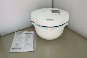 1 jpy ~ unused SHARP water none automatic cooking pot smartphone ream . hell sio hot Cook KN-HW16G-W white 