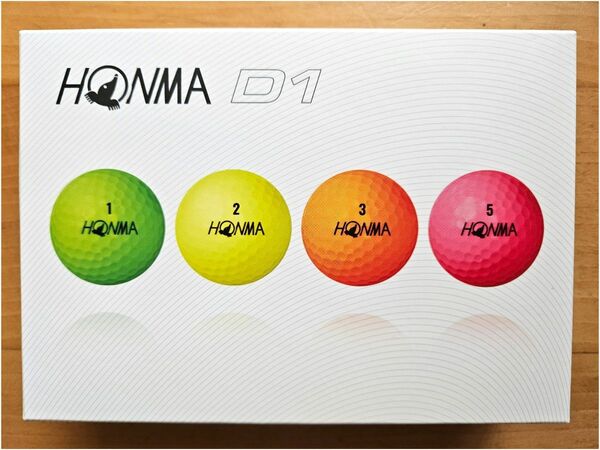 本間ゴルフ　HONMA D1 ゴルフボール　マルチカラー 12球　未使用