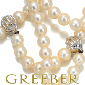  Mikimoto necklace pearl Akoya pearl 6.5-7.0mmlalieto long 180cm K18WG BLJ