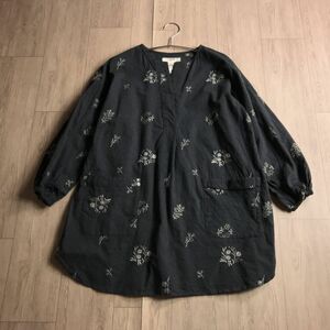 100 иен старт ☆ Naflat Emelcodery Design Design Tunic Негабаритная блузка