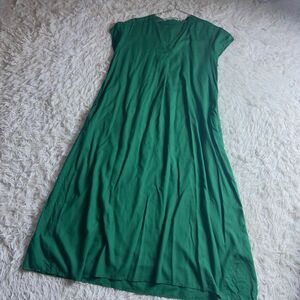 100 jpy start * N+ rayon 100 green Skipper One-piece 