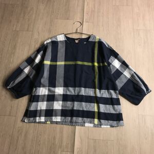 100 jpy start * world class world Class Ichinomiya fiber check blouse 