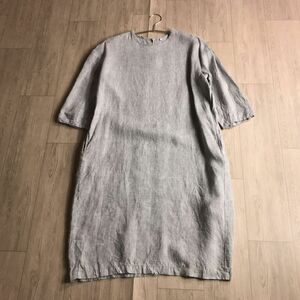 100 иен старт 0 Muji Ryohin MUJI лен linen100 One-piece 