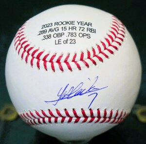 【MS】吉田正尚 2023年 メジャー新人年記録入り 直筆サイン MLB公式ボール 23個限定版 大谷翔平 ドジャース