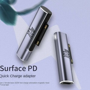 マイクロソフト サーフェス 高速充電 急速 USB-C 入力 Surface PD 充電24W~102W対応 変換アダプター 15V 3A Microsoft pro 全種