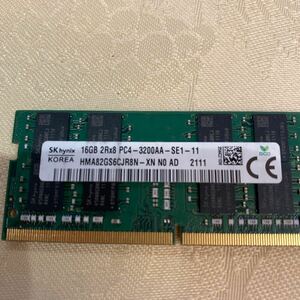 SKhynix PC4 25600 2RX8 DDR4 3200AA 16GB ②