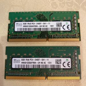 SKhynix DDR4 19200 1RX8 PC4 2400T 8GBX2 pieces set (16GB)