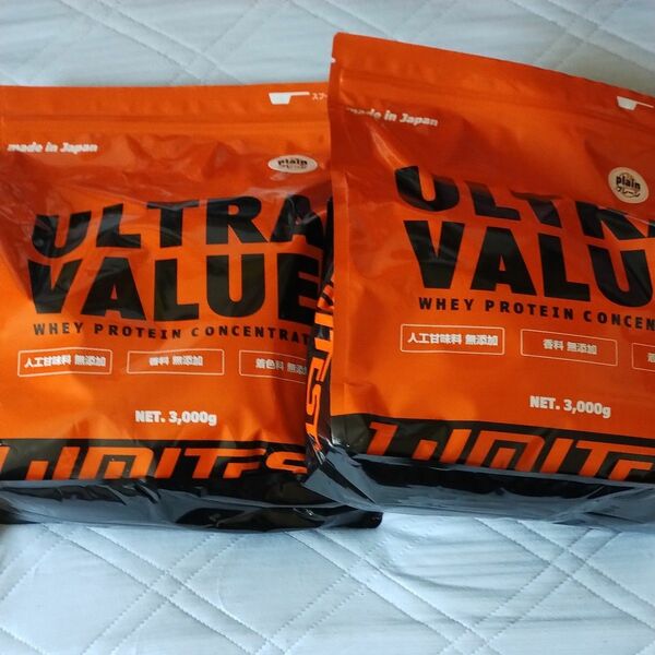 ULTRA VALUE ウルトラバリュー　プレーン3k 2個 ホエイプロテイン WHEY PROTEIN