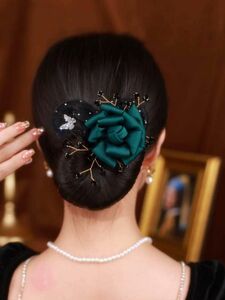 かんざし バレッタ ヘアアクセサリー 成人式 和装 卒業式 髪飾り 髪をアップ用 バレッタ ヘッドドレス 浴衣髪飾り　結婚式