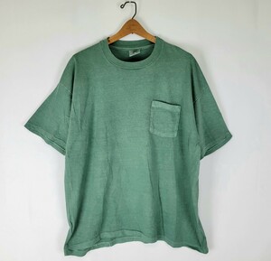 新品デッドストック 90s USA製 anvil pigment dyed pocket-T XL 緑 ポケットTシャツ アンヴィル 90年代 アメリカ製 ポケT ビンテージ