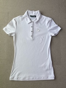 (J03796) シェルボ/CHERVO 半袖　襟付き　ポロシャツ　白　サイズ40