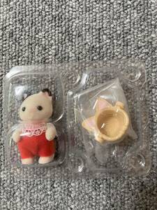  Sylvanian Families Kirakira жребий младенец кемпинг серии уголь кошка. младенец famima