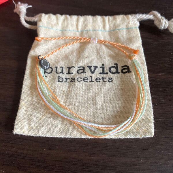 pura vida bracelets オレンジ ホワイト グリーン