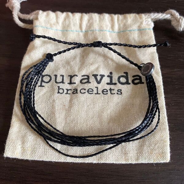 Pura vida bracelets ブラック