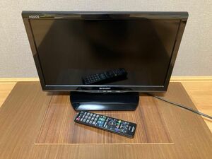 動作確認済 2015年製 SHARP AQUOS 液晶テレビ 19型 (シャープ アクオス 19インチ)