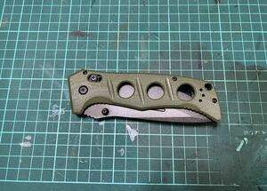 Benchmade ミニアダマス 275SFE-2 ナイフ グリーン /ベンチメイド 登山 釣り キャンプ ブッシュクラフト クマ対策 護身用 狩猟 鹿狩 猪狩