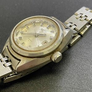 SEIKO セイコー AUTOMATIC オートマチック 2205-0140 21石 デイト シルバー文字盤 レディース 自動巻き 腕時計 動作確認済みの画像2