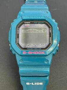 CASIO カシオ G-SHOCK ジーショック G-LIDE ターコイズブルー GRX-5600B タフソーラー タイドグラフ メンズ 腕時計 動作未確認 ジャンク