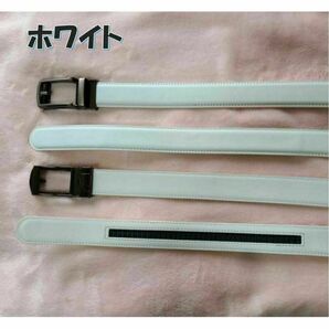 2本セット メンズベルト 本革オートロック 茶+黒 穴なし 無段階調節130cmの画像9