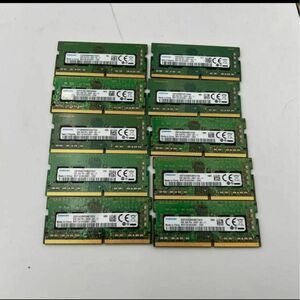 SNMSUNG 1RX8 PC4-2400T-SA1-11 8GB×1 10枚セットノート用メモリ動作品