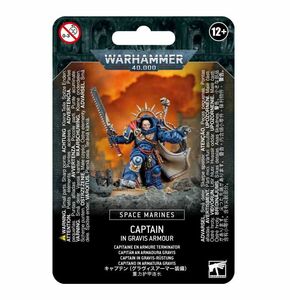 ゲームズワークショップ SPACE MARINES CAPTAIN IN GRAVIS ARMOUR スペースマリーン：キャプテン (グラヴィスアーマー装備) ウォーハンマー