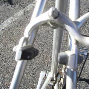 BRIDGESTONE ブリヂストン RADAC レイダック クロスバイク 自転車 アルミ製 フレーム 前後輪ホイール付き レトロ自転車 ジャンク (5304)の画像7