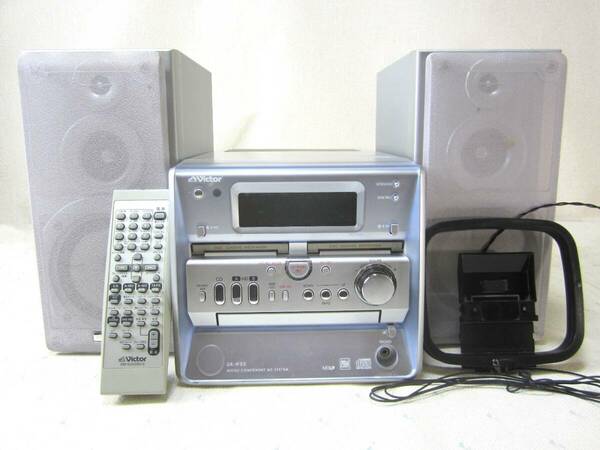 Victor ビクター マイクロコンポ UX-W50 CD/MD カセット AM/FM ラジオ ミニコンポ 音出し確認OK 現状品 (5320)