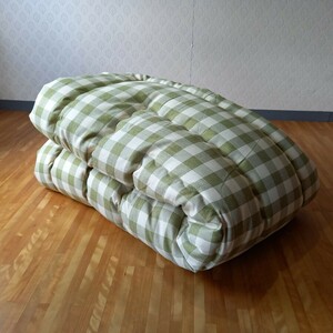  super water repelling processing kotatsu futon large size rectangle thick cloth use kotatsu quilt clean safety made in Japan ( feather futon . futon mattress pillow ) etc. exhibiting.. green 