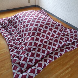  change woven large size square thickness .. kotatsu futon cotton 100% car n tongue volume clean safety made in Japan ( feather futon quilt futon mattress pillow ) exhibiting..