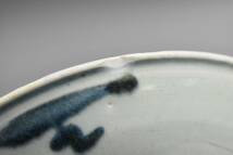 【英】A1085 時代 安南染付皿2枚 中国美術 朝鮮 青花 食器 骨董品 美術品 古美術 時代品 古玩_画像9