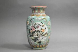 [ Британия ]A1215 времена мука . ваза H35.2. China изобразительное искусство утро . ваза для цветов цветок входить антиквариат товар художественное изделие старый изобразительное искусство час товар взамен старый .