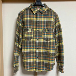 【美品】FREEWHEELERS Neal Cassady フリーホイラーズ ニールキャサディ ブートレガーズ チェックネルシャツ サイズ16 長袖シャツ 