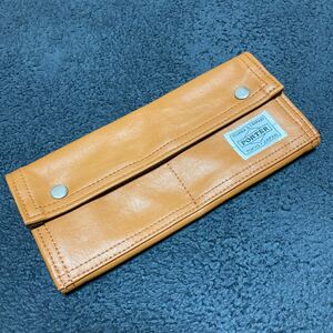 [ ultimate beautiful goods ]PORTER Porter Freestyle long wallet Camel 707-08226 Yoshida bag 